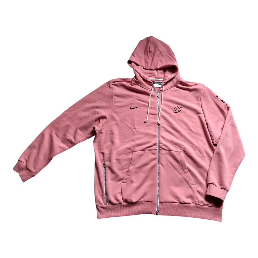 Men's Nike Cleveland Cavaliers Zip Up Hooded Sweater, Pink Foam, 3XL- Tall, NWT